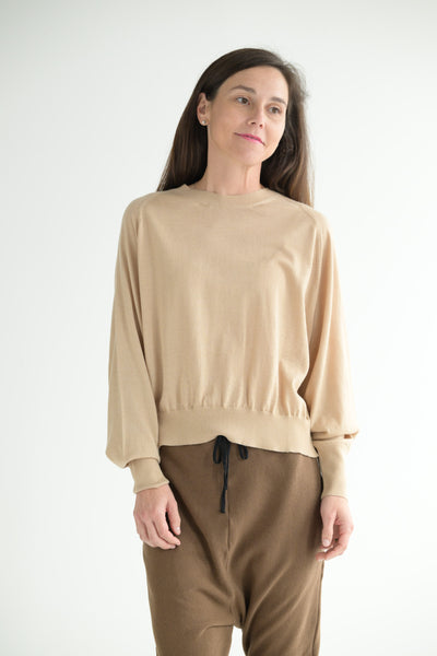 Levity Crewneck in Beige