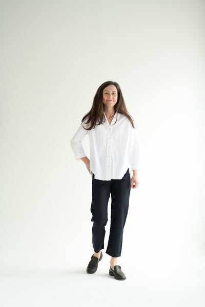 Light Wool Pants in Ink
