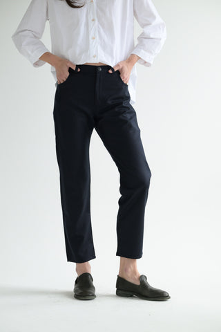 Light Wool Pants in Ink