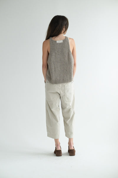 Handknit Vest WO/WS/WM in Pebble