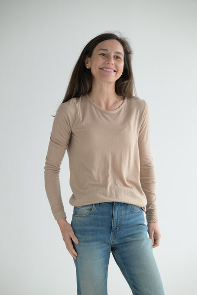 Cashmere Tee in Sanda