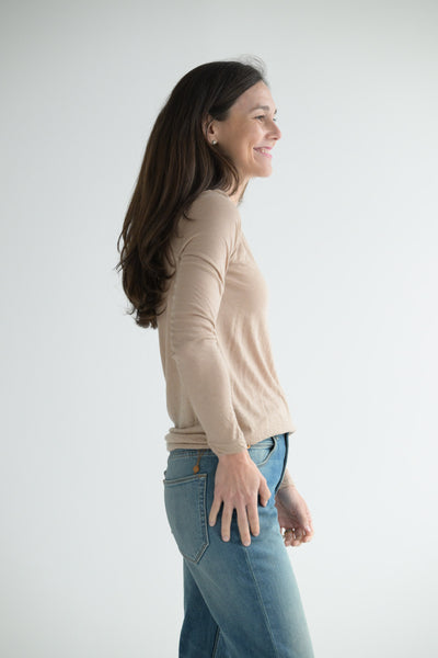 Cashmere Tee in Sanda