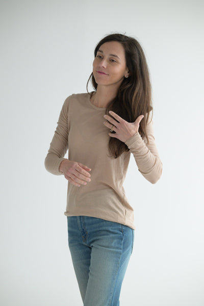 Cashmere Tee in Sanda