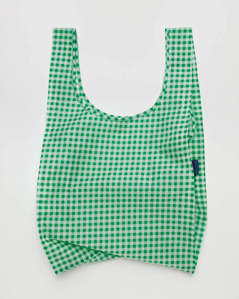 Standard Reusable Bag - Green Gingham