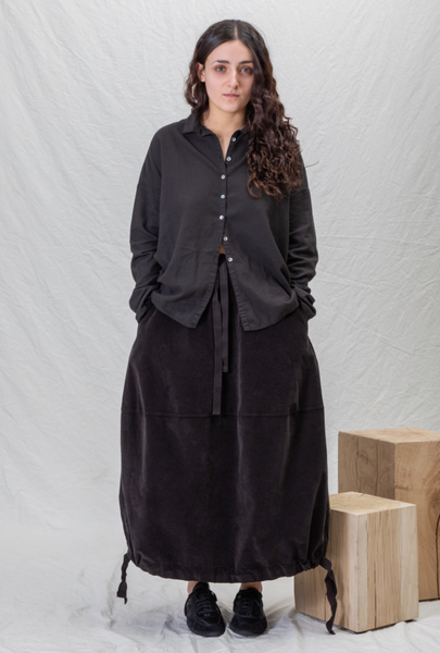 Short Collar Shirt LWC in Brown