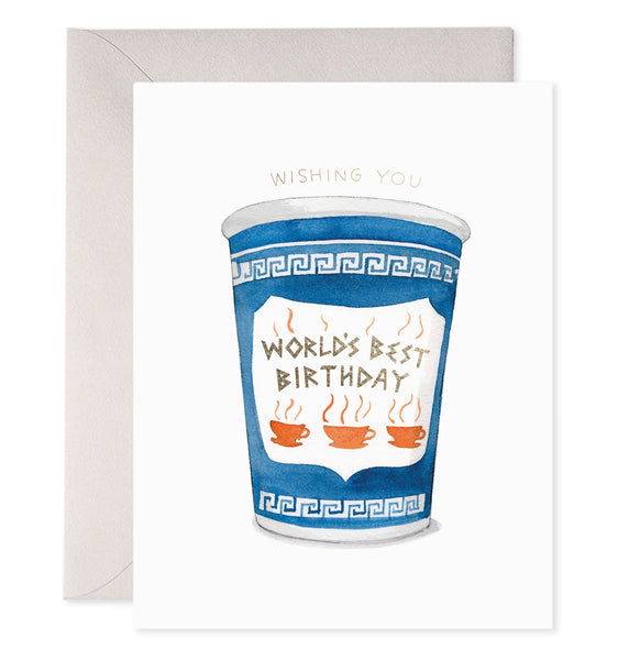 World's Best Coffee Birthday Card