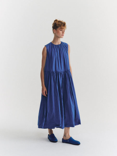 Pomme Ruchee Dress in M Blue