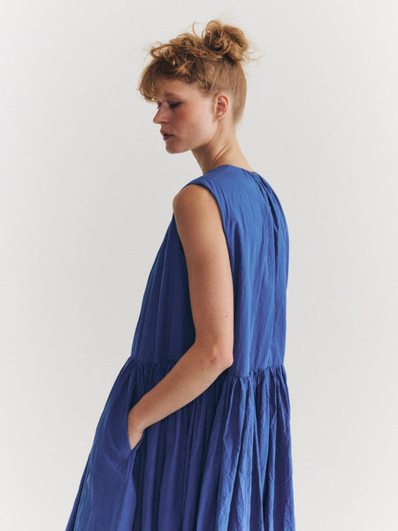 Pomme Ruchee Dress in M Blue