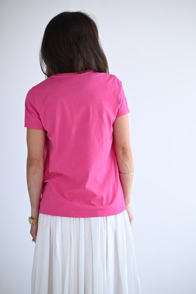 Knit Tee in Raspberry
