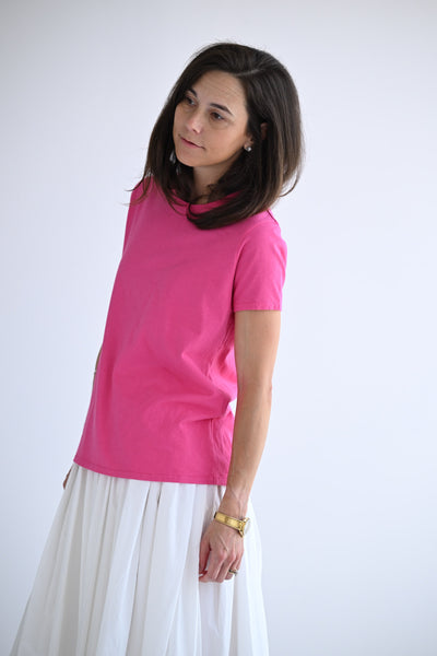Knit Tee in Raspberry