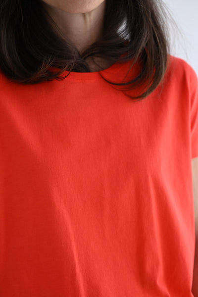 Knit Tee in Tomato