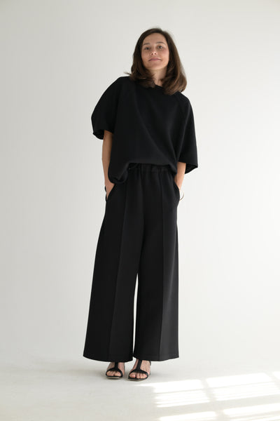 Geneva Wide Leg Pants in Black