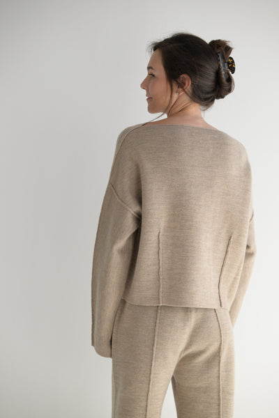 Double Knit Boatneck in Oak