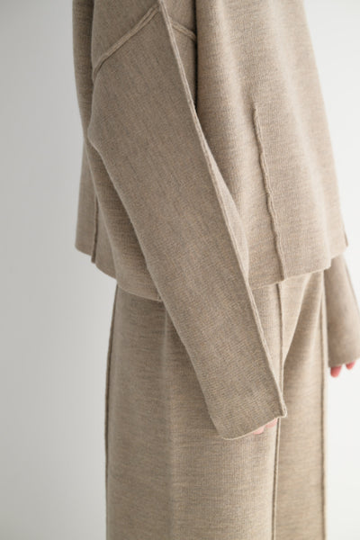 Double Knit Boatneck in Oak