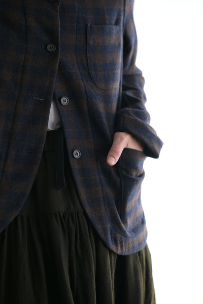 Caryl Plaid Cashmere Jacket