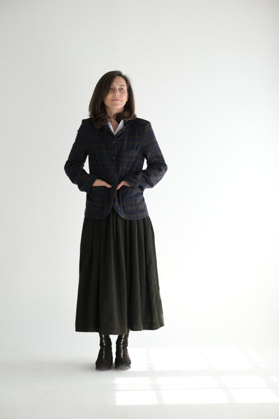 Caryl Plaid Cashmere Jacket