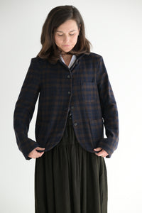 Caryl Plaid Cashmere Jacket