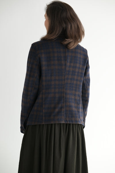 Caryl Plaid Cashmere Jacket