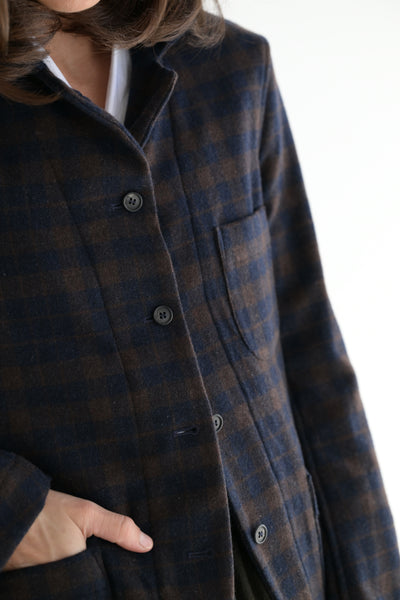 Caryl Plaid Cashmere Jacket