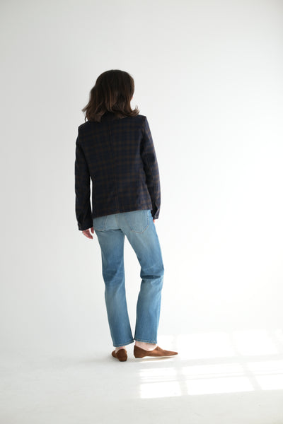 Caryl Plaid Cashmere Jacket