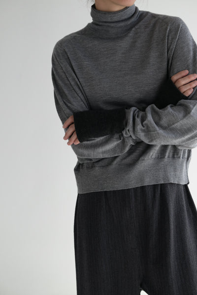 Fingerless Cashmere Gloves in Slate