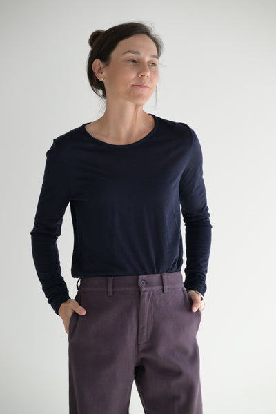 Cashmere Tee in Ink