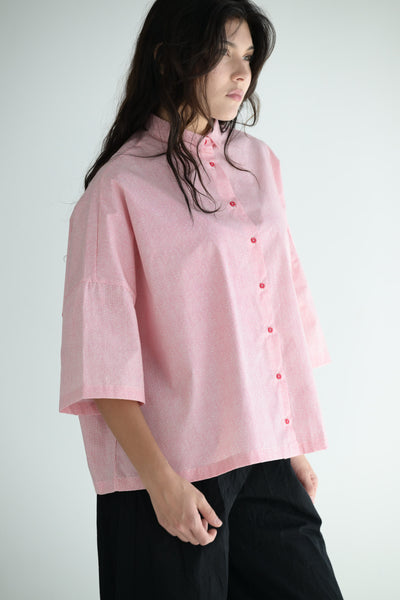 2028 Shirt in Raspberry Net