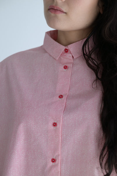 2028 Shirt in Raspberry Net