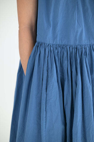 Dress Pomme Ruchee in Med Blue