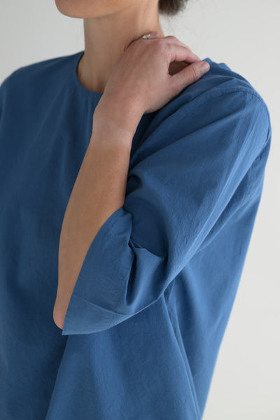 Medium Blue Simple Top