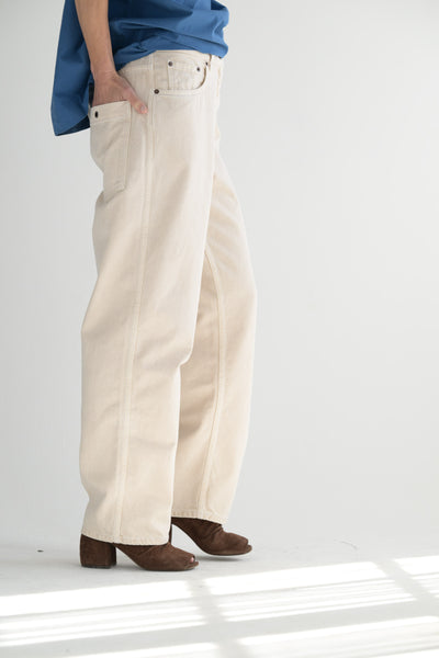 Denim Paulo Pant in Ivory