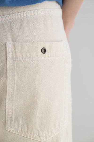 Denim Paulo Pant in Ivory