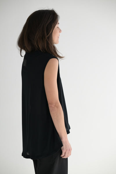 Nelly Sleeveless Top in Black