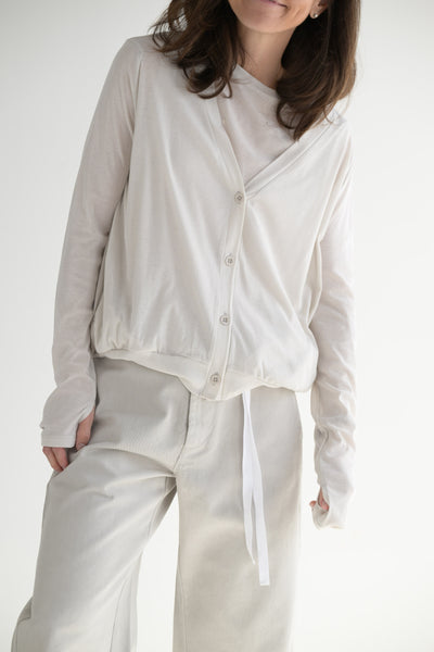 Nadine Cardigan in Ice Grey