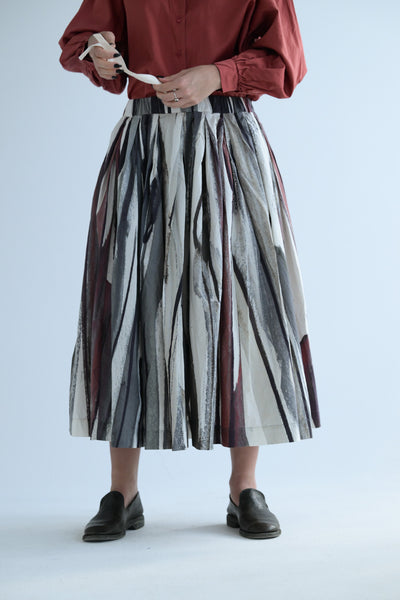Double Rideaux Skirt in Print 2