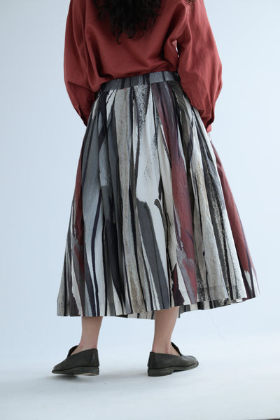 Double Rideaux Skirt in Print 2