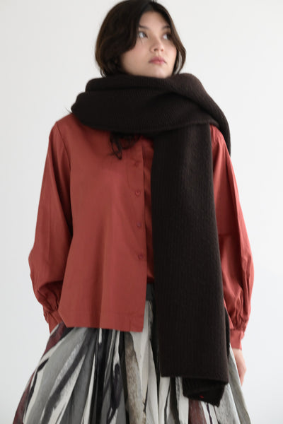 Rover Wooly Scarf in Ebony