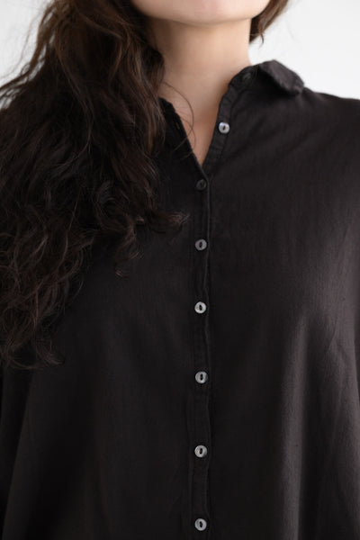 Short Collar Shirt LWC in Brown