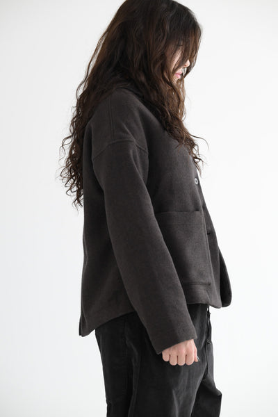 Soft Loose Blazer C in Brown