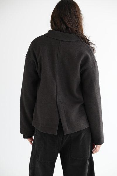 Soft Loose Blazer C in Brown
