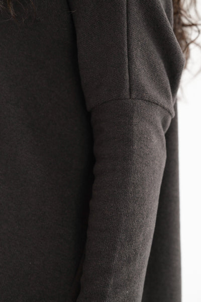 JP Snap Cardigan in Brown