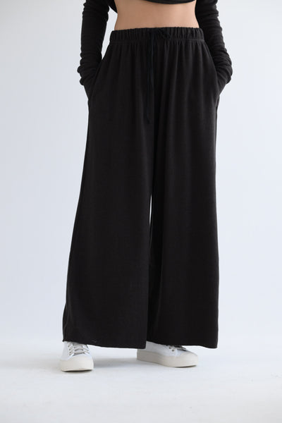 Wide Essential Trousers JP in Brown