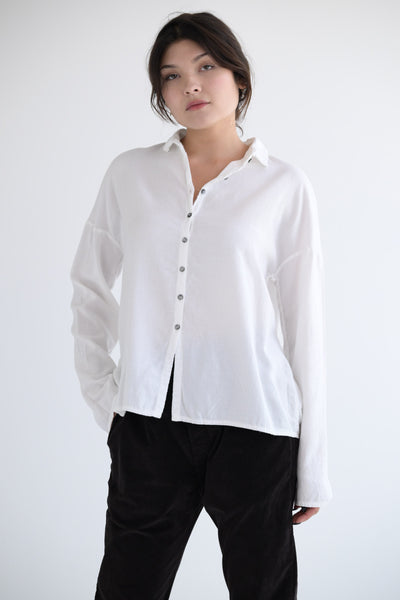 Short Collar Shirt LWC in White