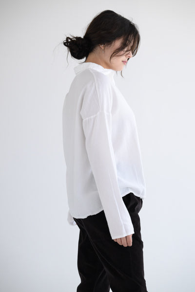 Short Collar Shirt LWC in White