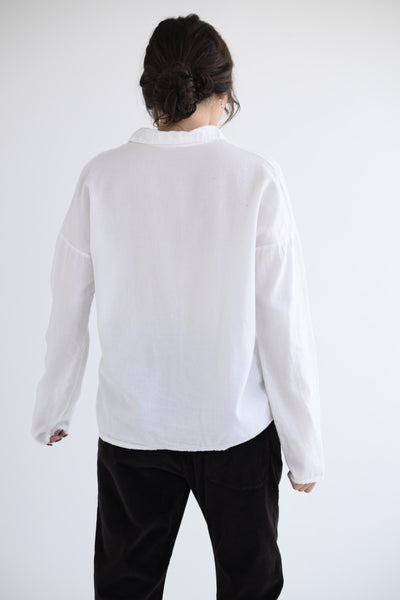 Short Collar Shirt LWC in White