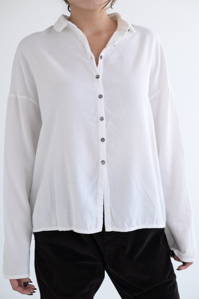 Short Collar Shirt LWC in White