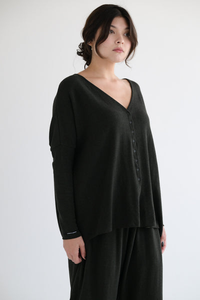 JP Snap Cardigan in Forrest