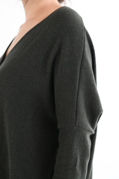 JP Snap Cardigan in Forrest