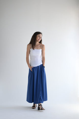 Halo Semi-Flare Skirt in Ultra Blue