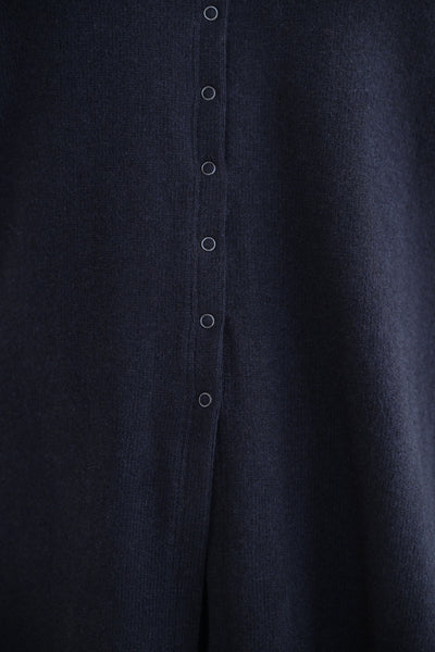 JP Snap Cardigan in Navy